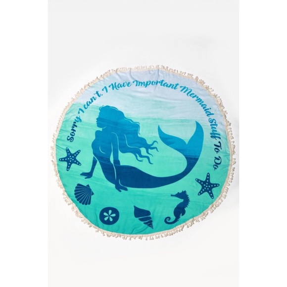 Best Seller Mermaid All Day Beach Wrap/Throw/Towel - Picture 2 of 5
